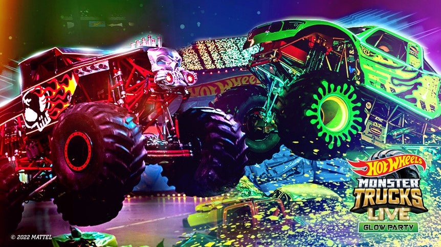 Hot Wheels Monster Trucks Glow In The Dark Collection 